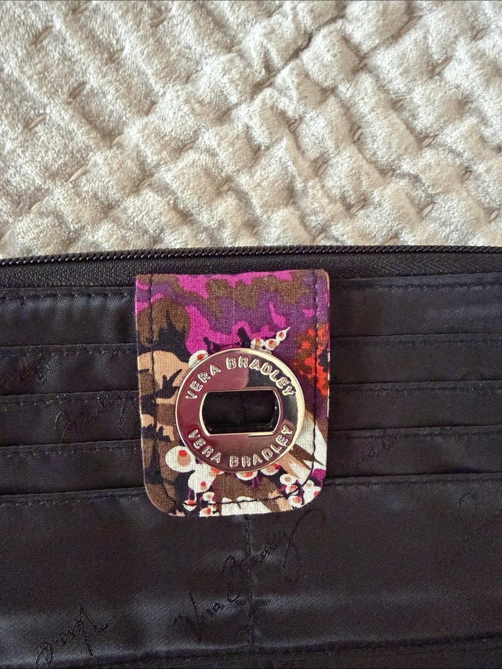 NWOT Vera Bradley Rosewood Turnlock Wallet - Picture 9 of 12